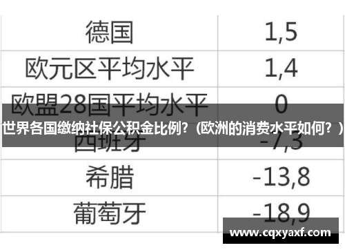 世界各国缴纳社保公积金比例？(欧洲的消费水平如何？)